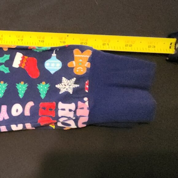 100% COTTON Family PJs Macys Pajama Set "Holiday Toss" Pullover + Pants Small - Picture 8 of 11